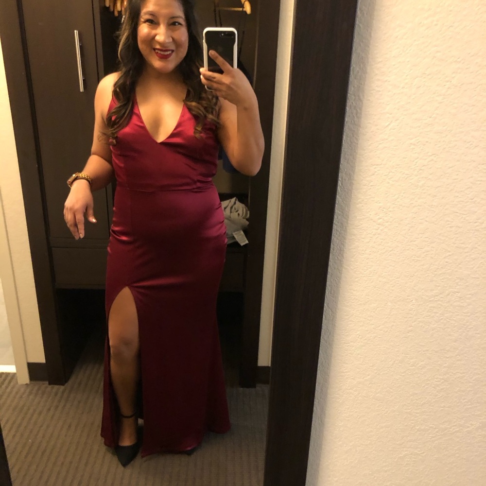 Formal slit dress